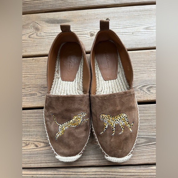 Ralph Lauren Purple Label Khaki Bowsworth Espadrilles Sz 9.5